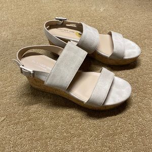 Marc New York cream strappy wedges